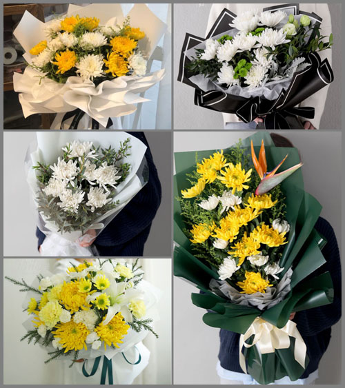 福建莆田仙游县游洋镇河星村白事花束代送